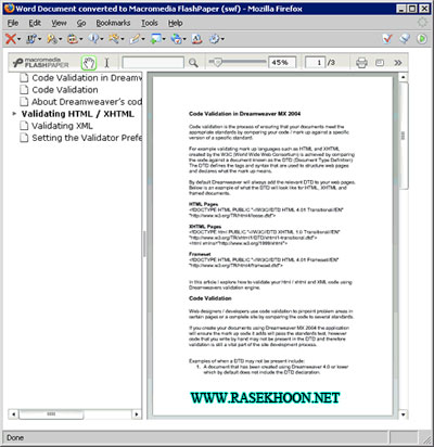  تبدیل کتاب به فلش: Adobe FlashPaper V2.01.2283