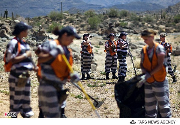 گزارش تصویری/ وضعیت سخت زنان زندانی در ایالت آریزونا آمریکا